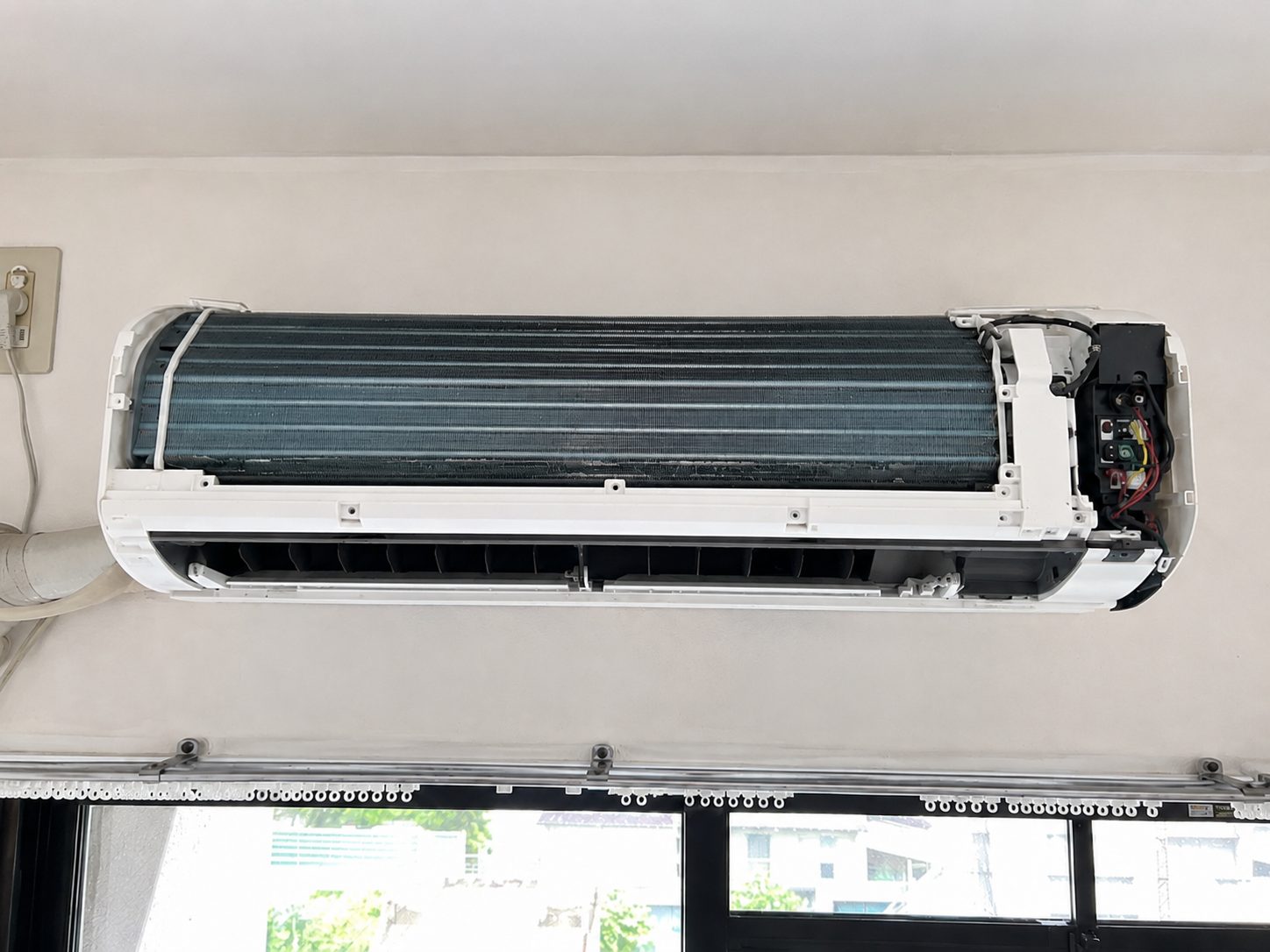 Aircon coil after Air Matrix chemical cleaning